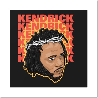 Kendrick Lamar Head Cartoon Style Posters and Art